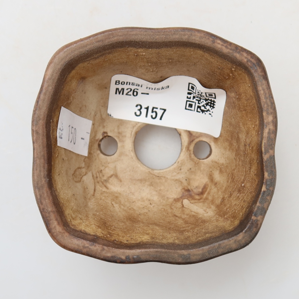 Keramik-Bonsai-Schale 7 x 7 x 3,5 cm, Farbe: Rosa
