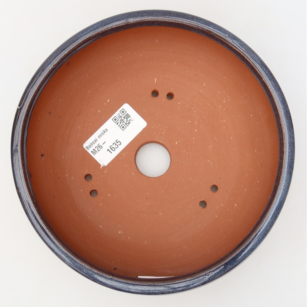 Bonsaischale aus Keramik 16 x 16 x 5,5 cm, Farbe blau