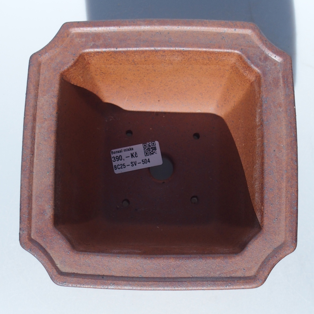 Schale 18 x 18 x 11,5 cm braun