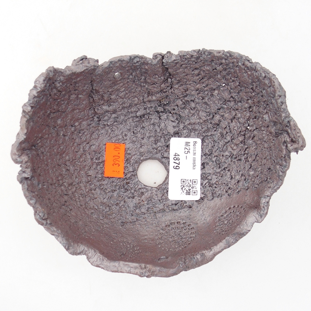 Keramikschale 14 x 12,5 x 8 cm , Metallic-Farbe