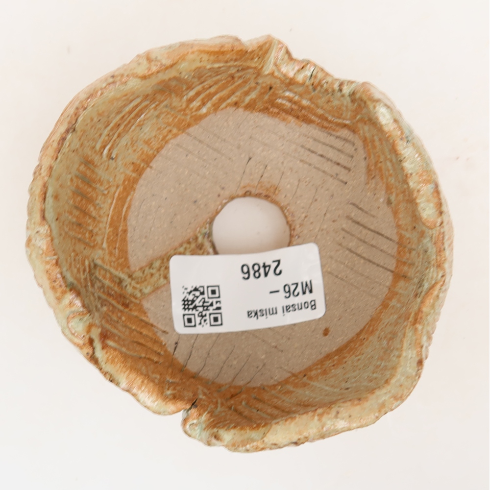 Keramikschale 9 x 8,5 x 6,5 cm , Farbe beige