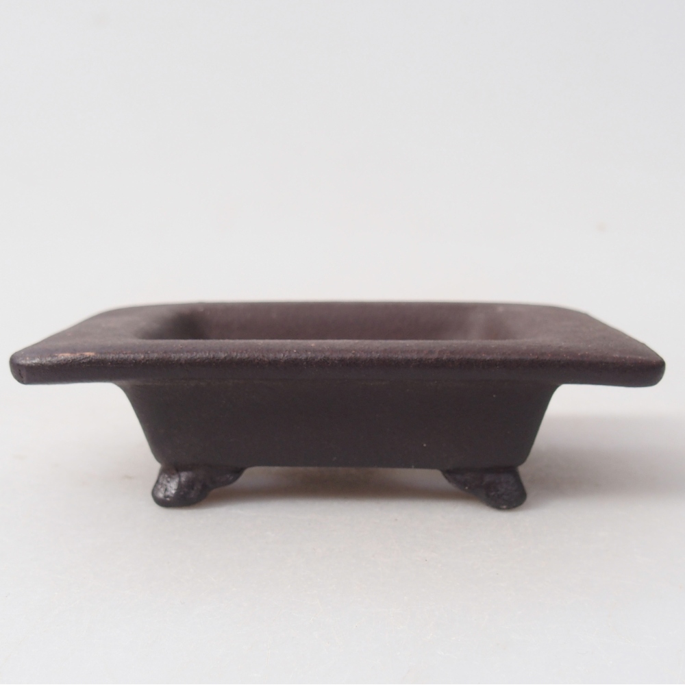 Mini-Bonsaischale 9,5 x 6,5 x 3 cm, braun