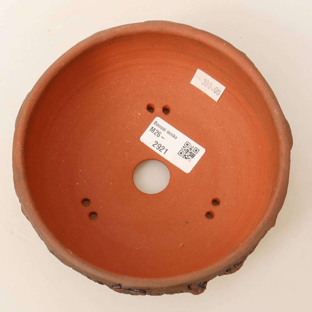 Keramik-Bonsai-Schale 16 x 16 x 6,5 cm, Farbe: braun