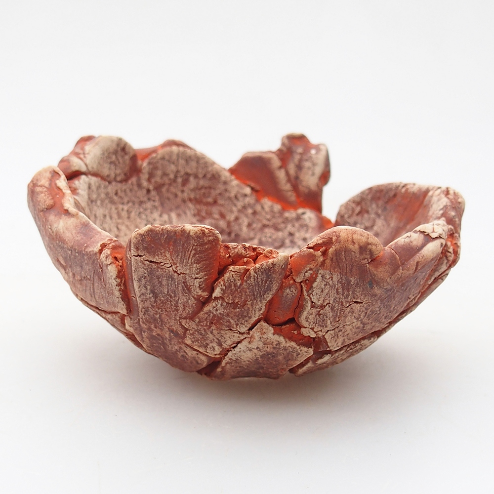 Keramikschale 9 x 9 x 5 cm , Farbe orange