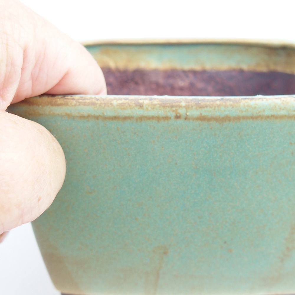 Bonsaischale aus Keramik 10,5 x 10,5 x 7 cm, rosa