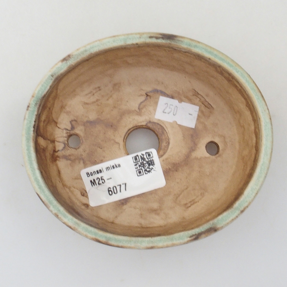 Bonsaischale aus Keramik 10 x 8,5 x 4 cm, braun