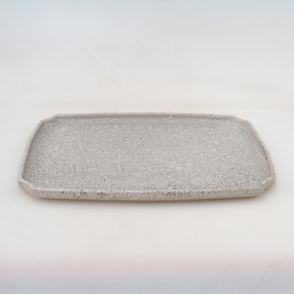 Keramische Untertasse H07 - 28 x 19 x 1,5 cm - beige