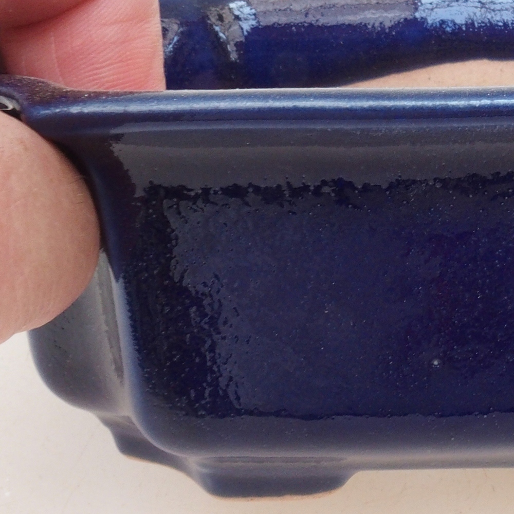 Bonsaischale H01 - 12 x 9 x 5 cm - blau