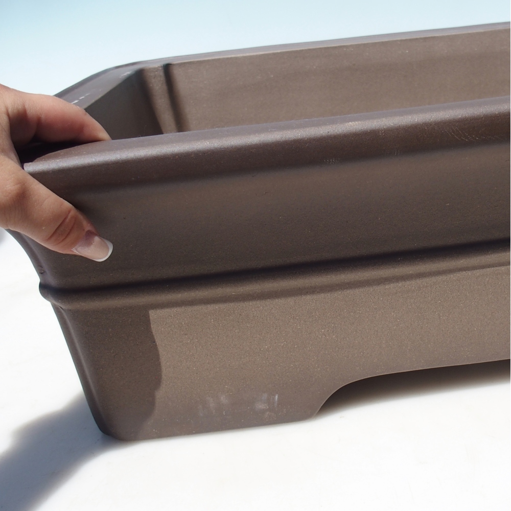 Schale 62 x 46 x 16,5 cm braun - NUR PERSÖNLICHE ABHOLUNG ODER PALLETTENVERKEHR