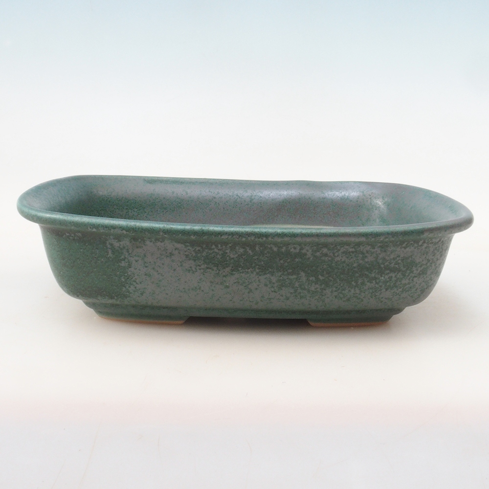 Bonsaischale H08 - 25 x 19,5 x 6 cm - grün
