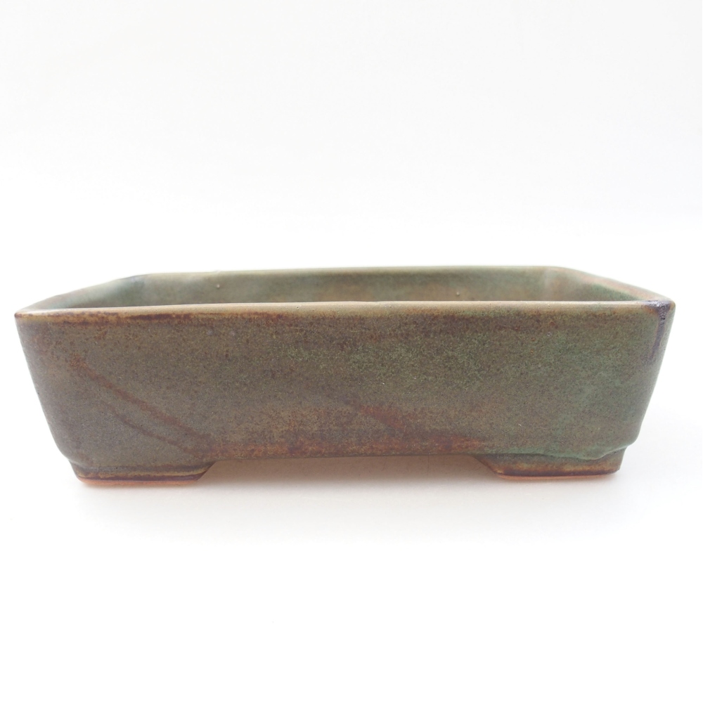 Bonsaischale aus Keramik 15,5 x 12 x 6 cm, Farbe blau