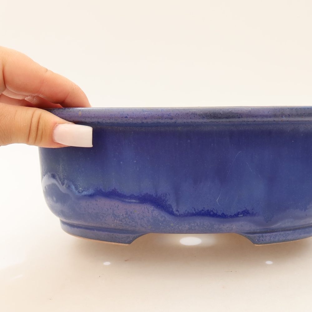 Bonsaischale aus Keramik 23 x 19 x 7 cm, braun