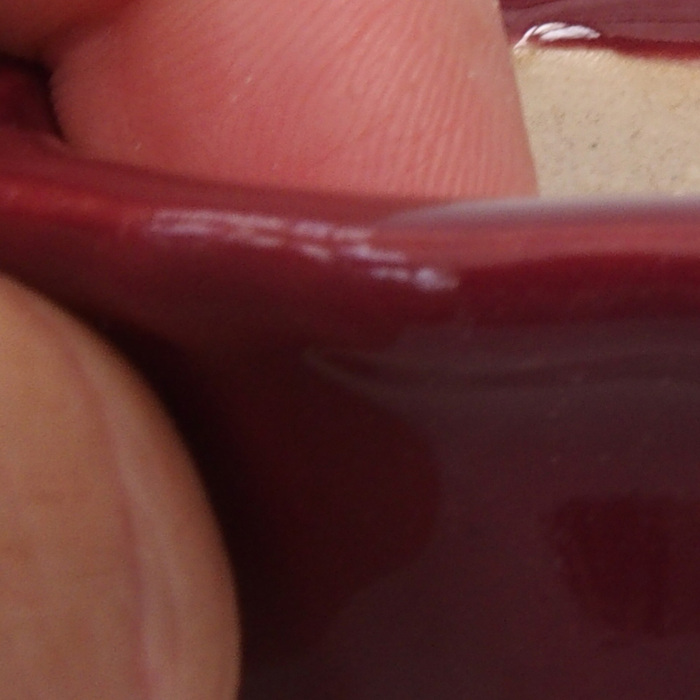 Mini-Bonsaischale 5 x 5 x 2,5 cm, Farbe burgunderrot