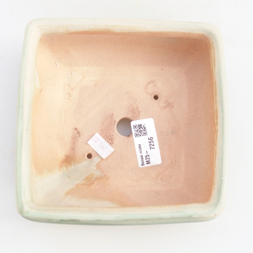 Bonsaischale aus Keramik 15,5 x 15,5 x 6 cm, grün