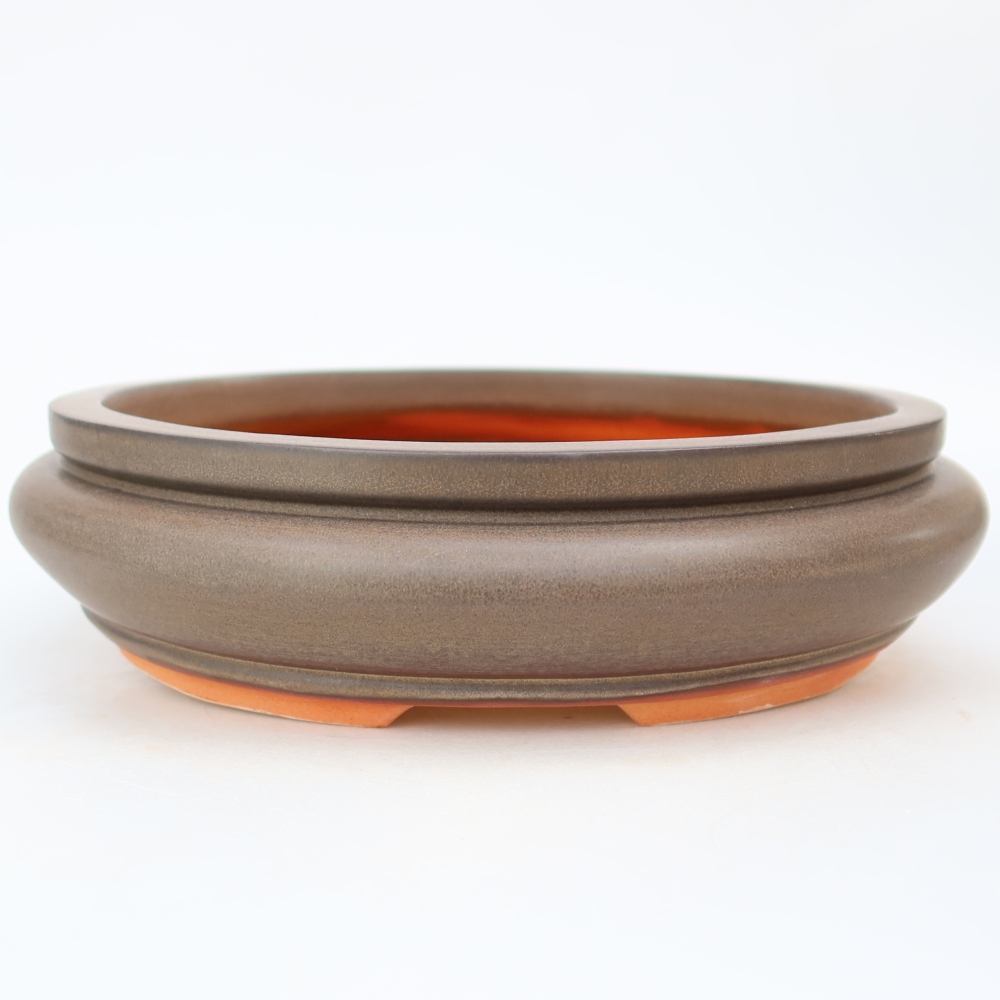 Keramikschale  23 x 23 x 7 cm, Farbe: braun