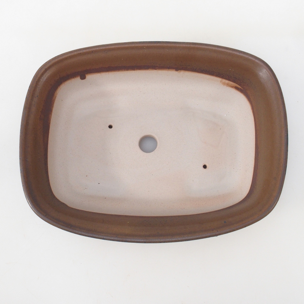 Bonsaischale H09 - 30 x 23 x 7,5 cm - braun