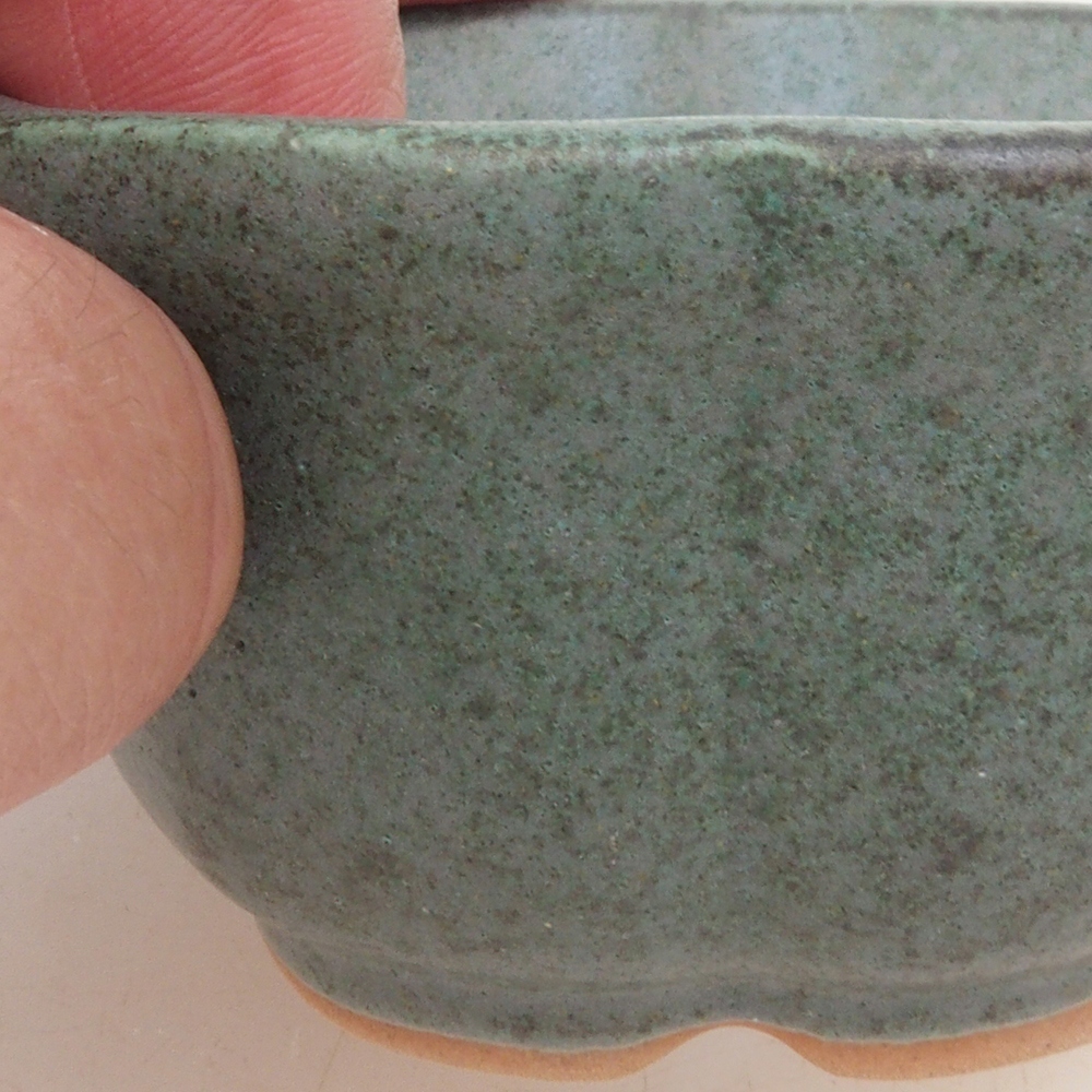 Bonsaischale H95 - 7,5 x 7,5 x 4 cm - grün