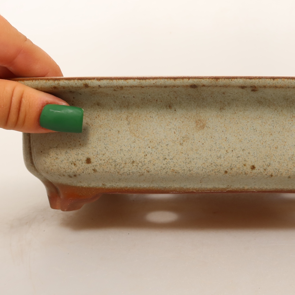 Keramikschale  24,5 x 17,5 x 6 cm, Farbe: Beige