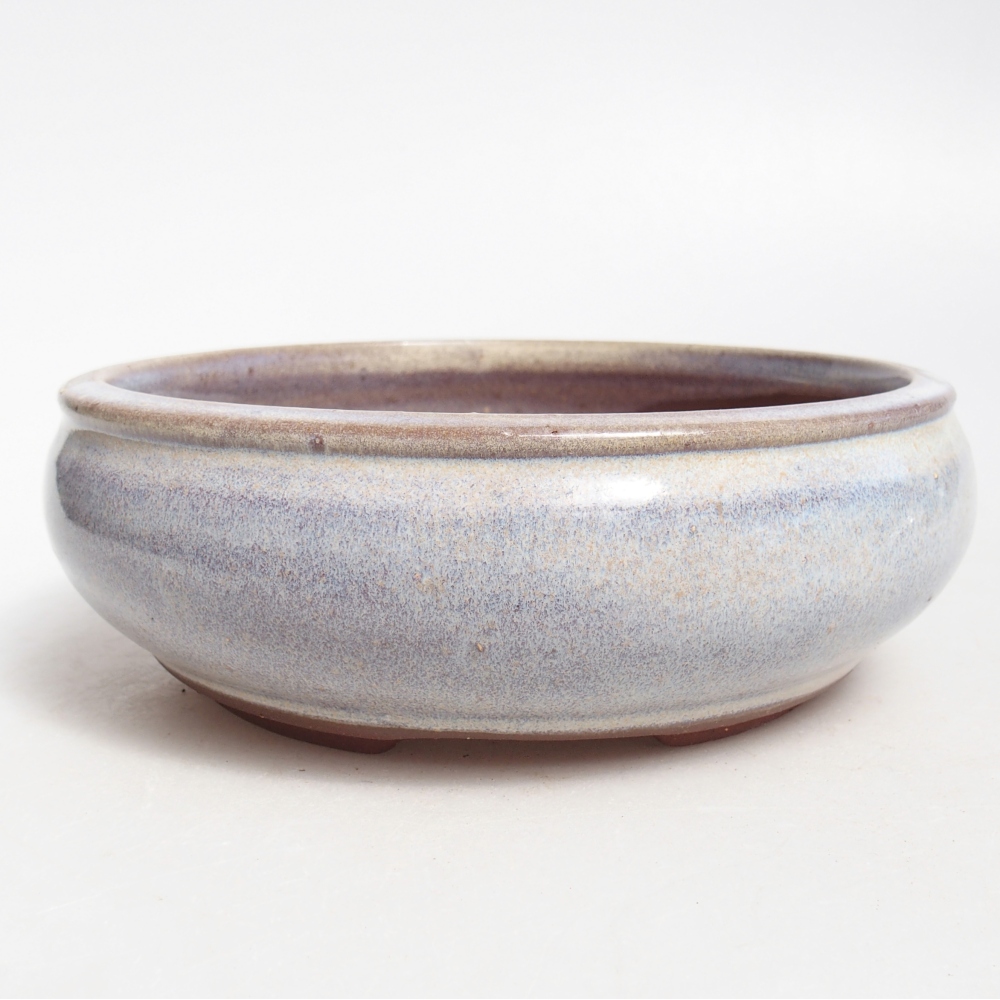Bonsaischale aus Keramik 16 x 16 x 5,5 cm, Farbe blau