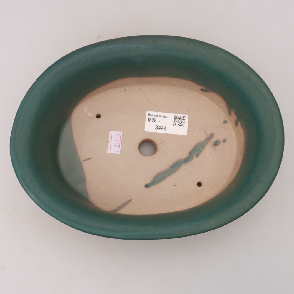 Keramik-Bonsai-Schale 22,5 x 17,5 x 6,5 cm, Farbe: Blau