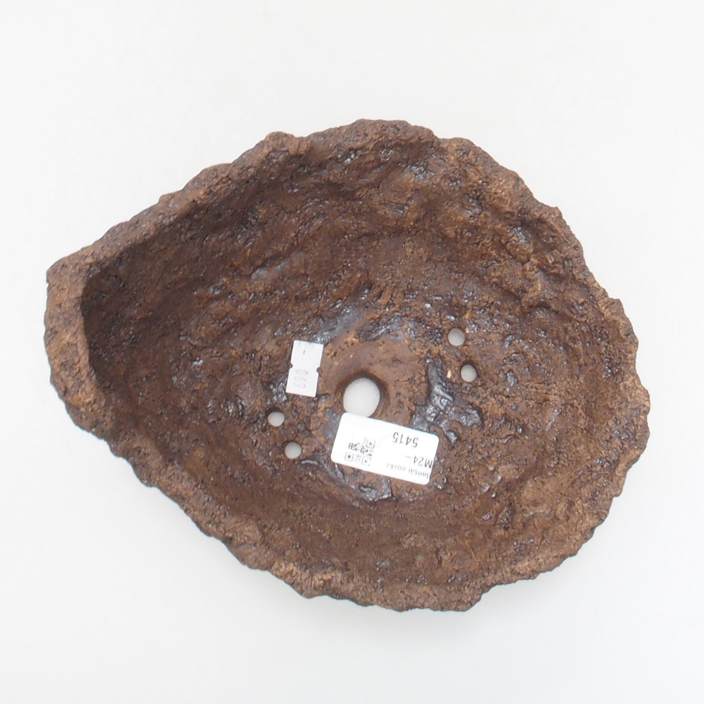 Keramikschale 17,5 x 16 x 17,5 cm , Farbe braun