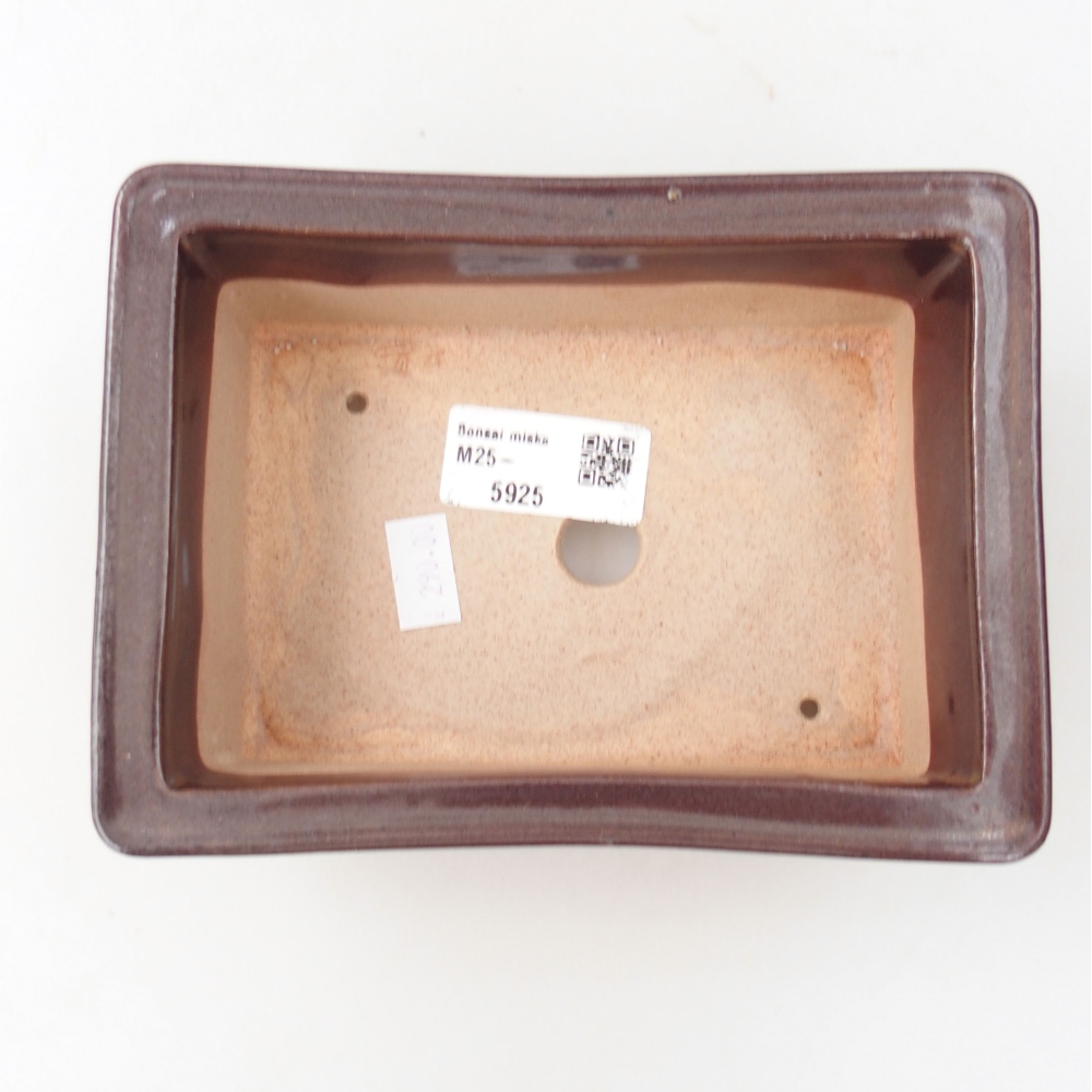 Bonsaischale aus Keramik 15,5 x 12 x 6 cm, Farbe blau