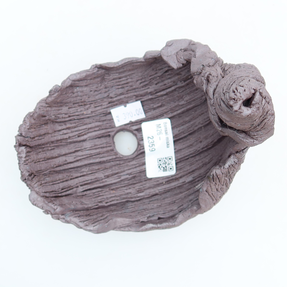 Keramikschale  13,5 x 11 x 15 cm, Farbe: braun
