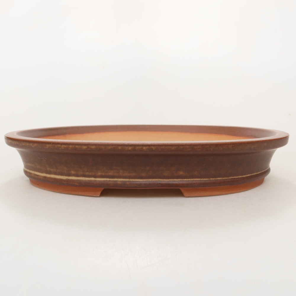 Keramikschale  21 x 15 x 4 cm, Farbe: Braun