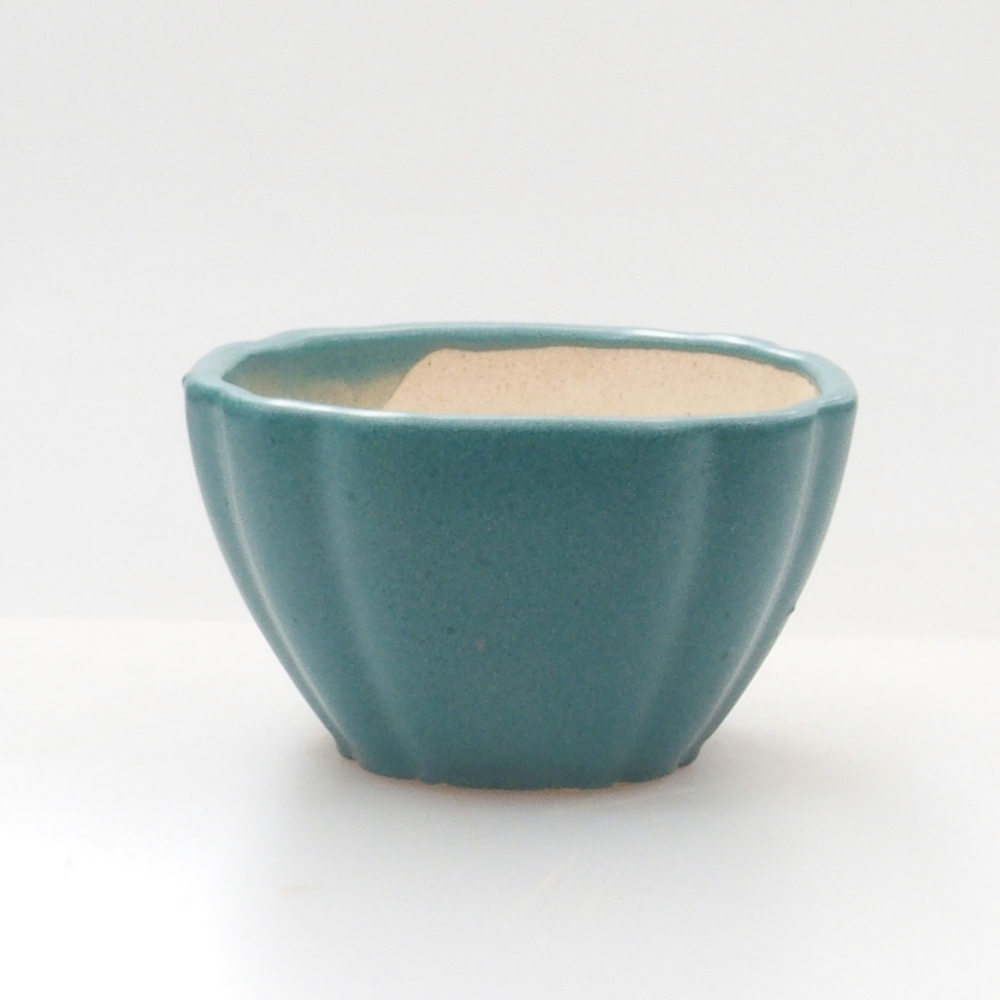 Bonsaischale aus Keramik 6,5 x 5,5 x 4 cm, Farbe blau