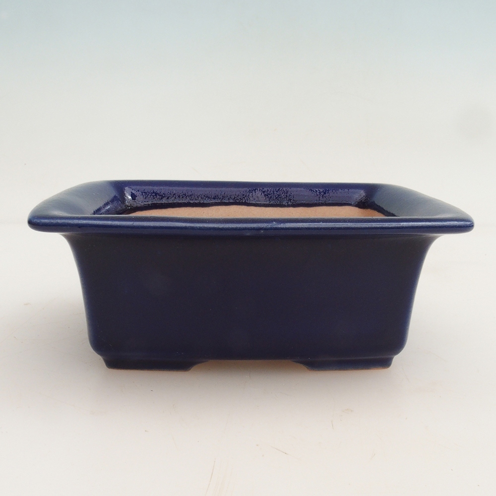 Bonsaischale + Untertasse H11 - 11,5 x 10 x 4 cm - blau