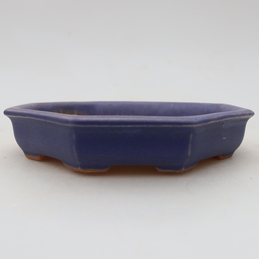 Keramik-Bonsai-Schale, 11,5 x 11,5 x 2,5 cm, Farbe: Violett