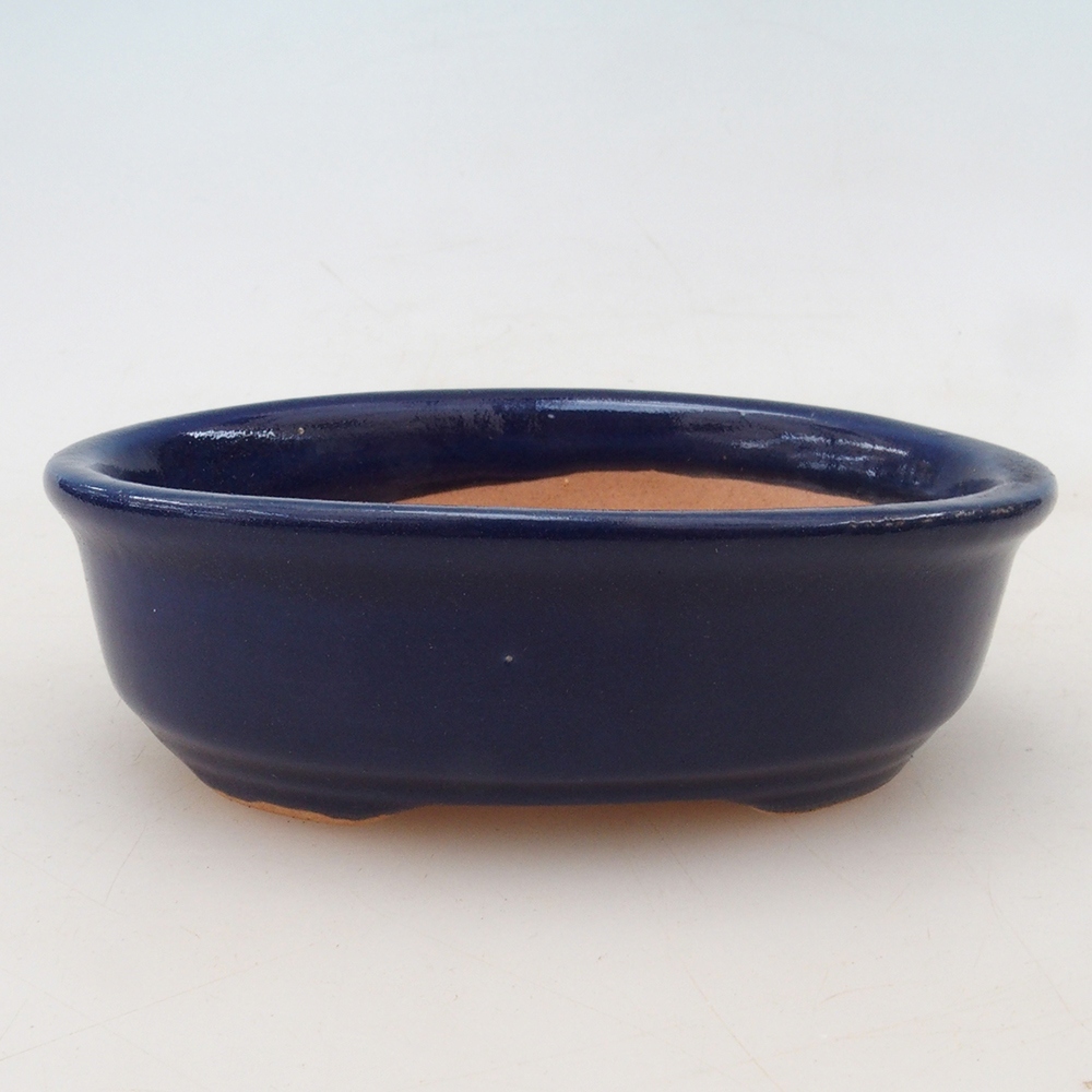 Bonsaischale H04 - 10,5 x 7,5 x 3 cm - blau