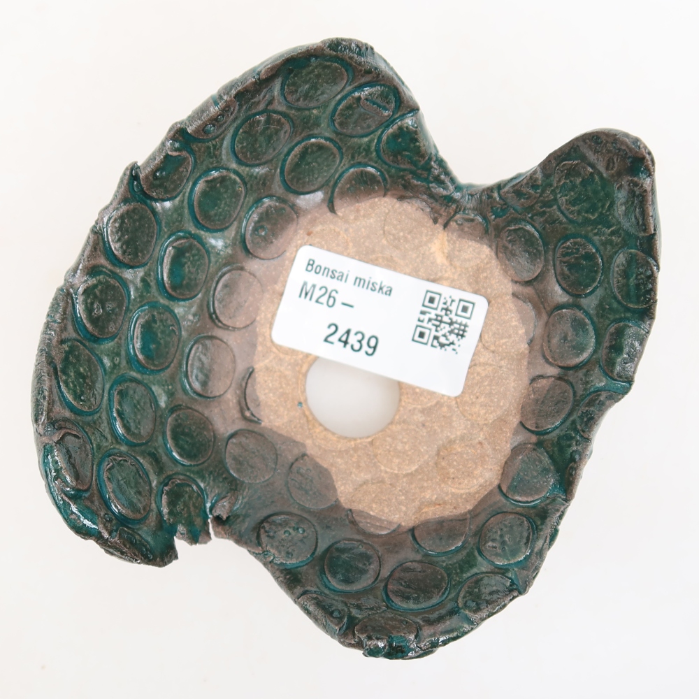 Keramikschale  10 x 9 x 6 cm, Farbe: grün
