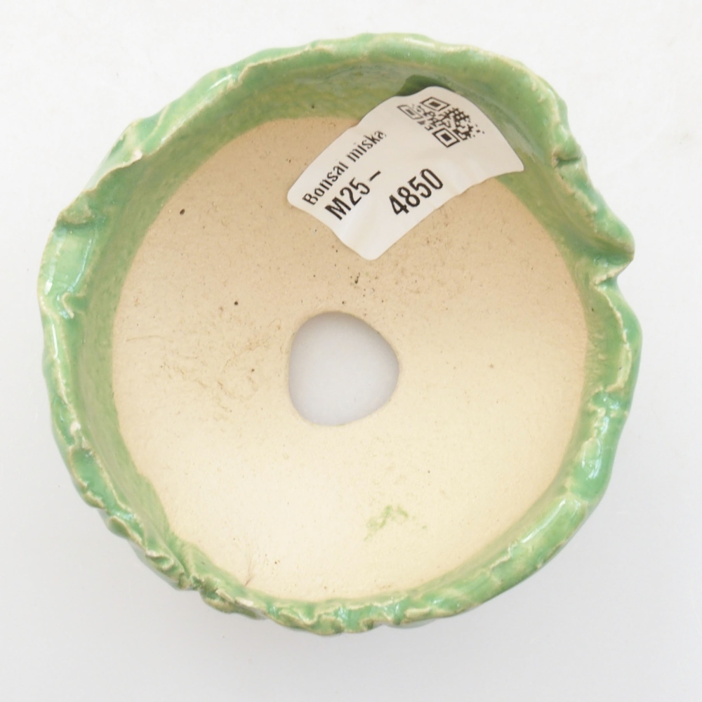 Keramikschale 7 x 7 x 5,5 cm , Farbe grün