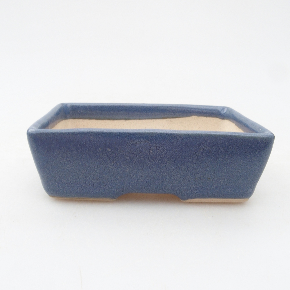 Mini-Bonsaischale 8 x 5,5 x 2,5 cm, Farbe blau