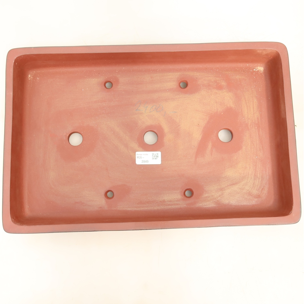 Keramikschale  45 x 29 x 6,5 cm, Farbe: Ziegelrot – NUR PERSÖNLICHE ABHOLUNG oder Transport auf Paletten
