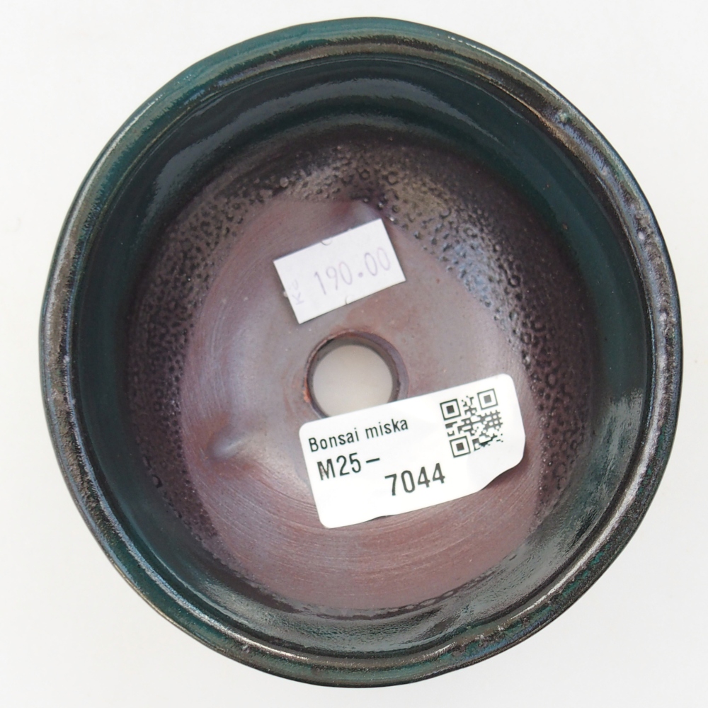 Bonsaischale aus Keramik 9,5 x 9,5 x 5 cm, grün