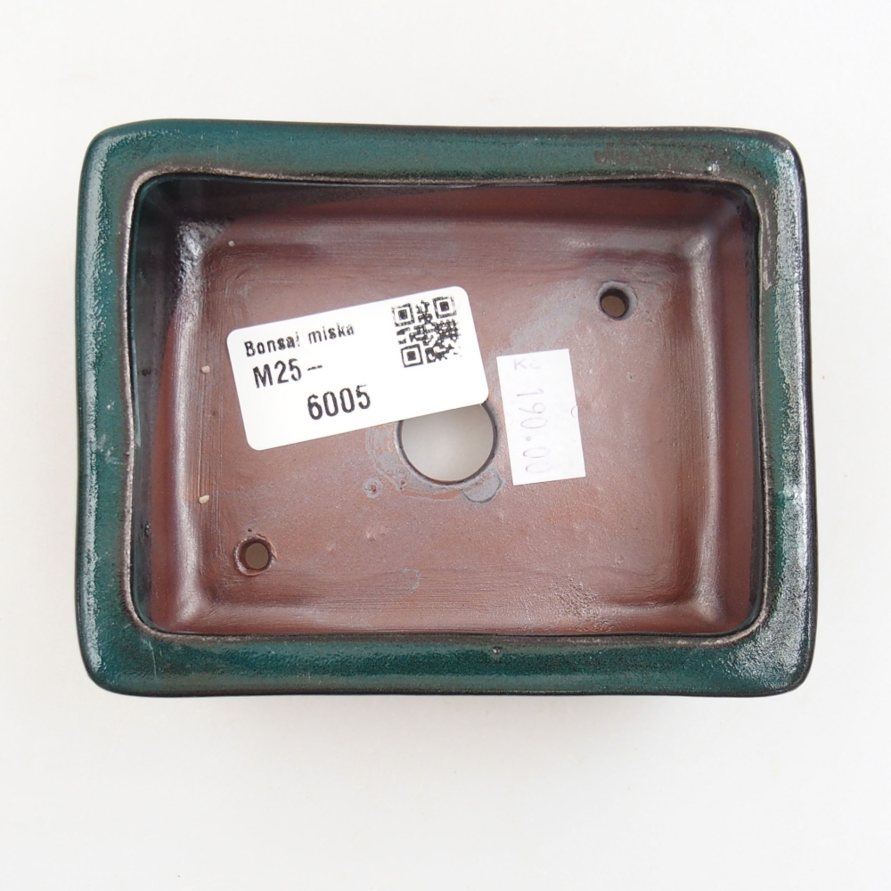 Bonsaischale aus Keramik 15,5 x 12 x 6 cm, Farbe blau