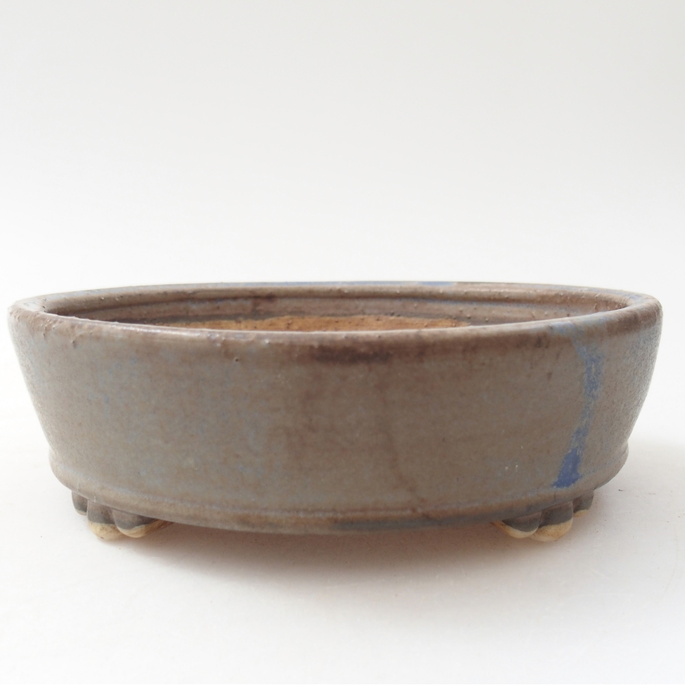 Bonsaischale aus Keramik 13,5 x 13,5 x 4 cm, Farbe blau