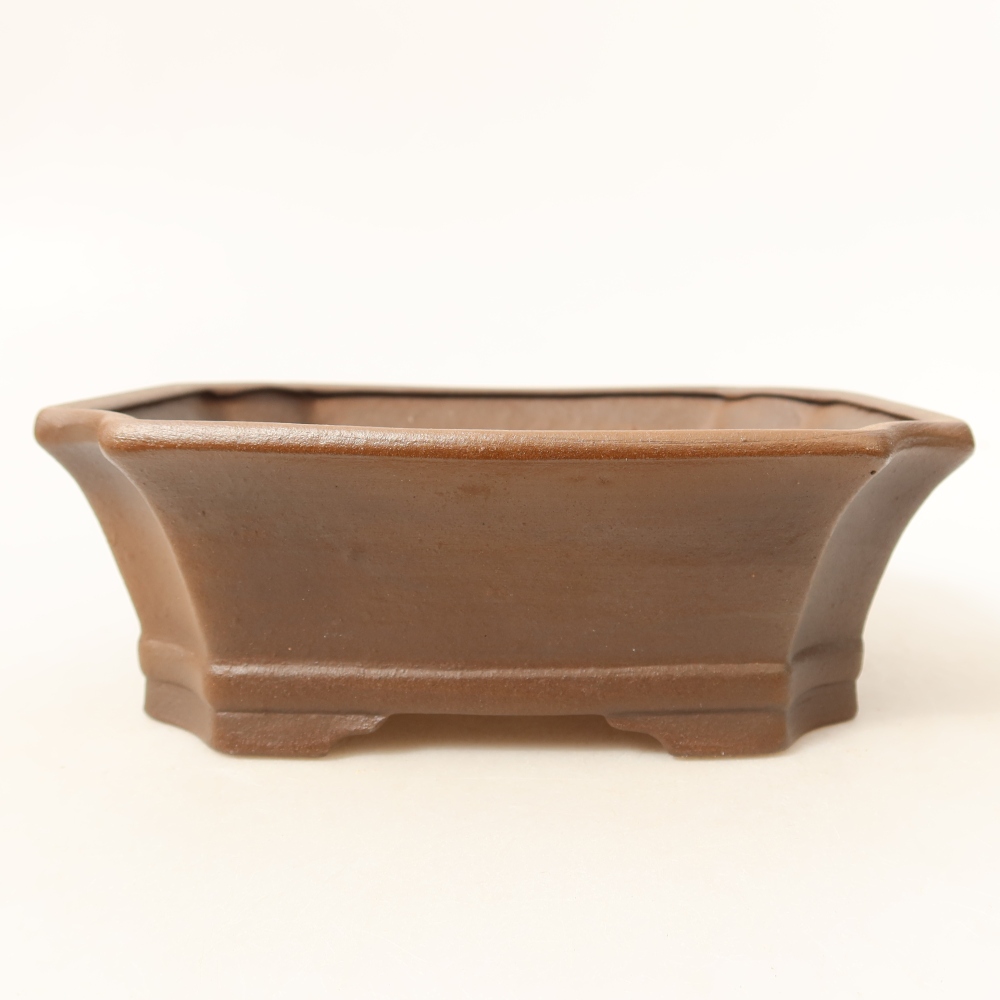 Keramik-Bonsai-Schale 18 x 15 x 6 cm, Farbe: Rosa