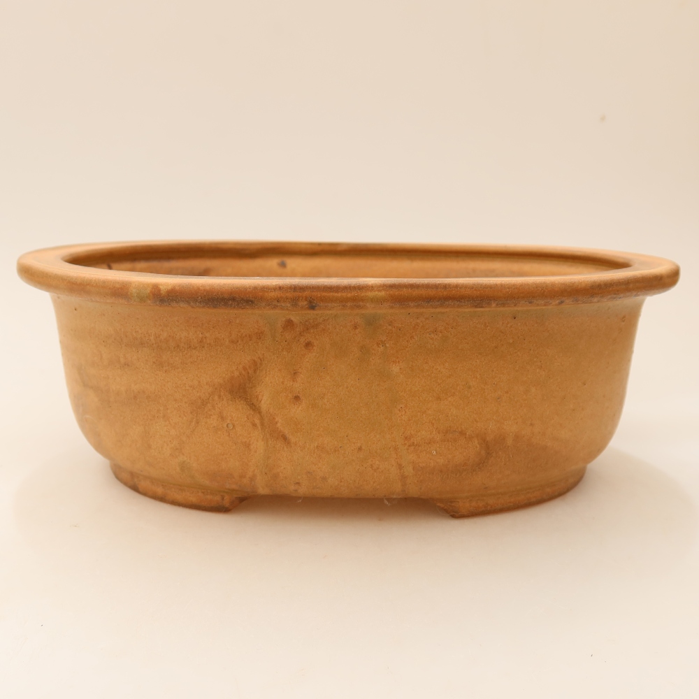 Bonsaischale aus Keramik 23 x 19 x 7 cm, braun