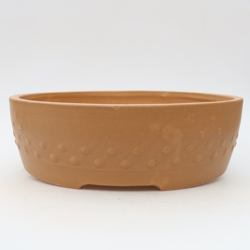 Keramik-Bonsai-Schale 24 x 24 x 7 cm, Farbe: braun