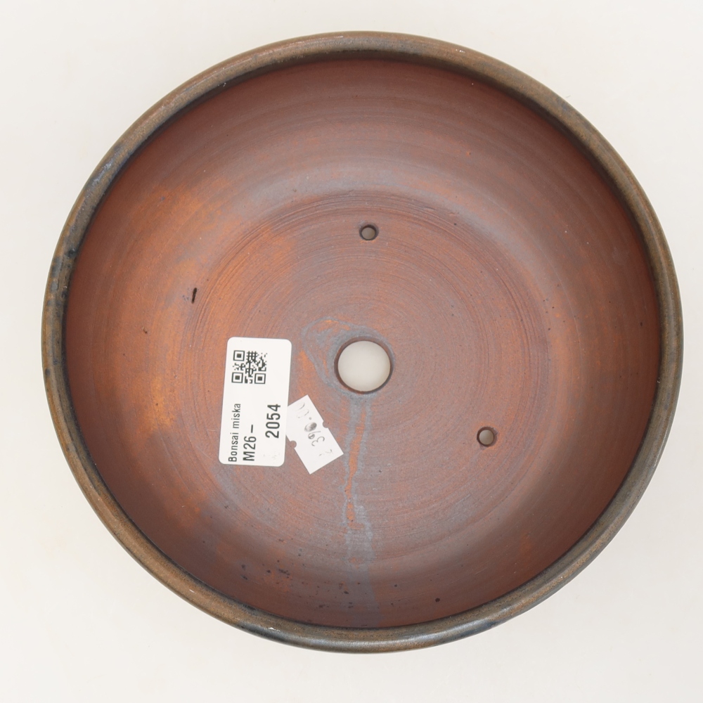 Keramik-Bonsai-Schale 17 x 17 x 5,5 cm, Farbe: braun