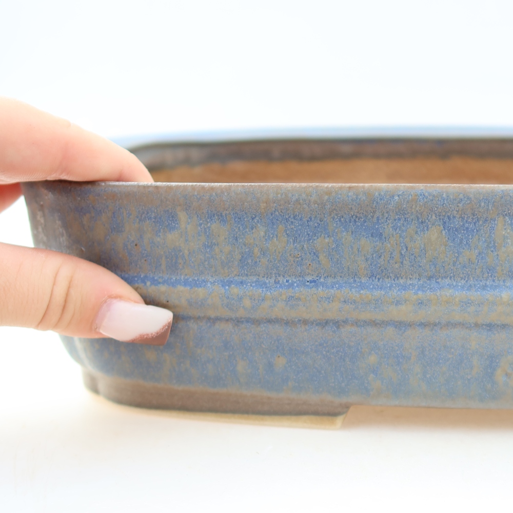 Keramik-Bonsai-Schale 29 x 23 x 7 cm, Farbe: Blau
