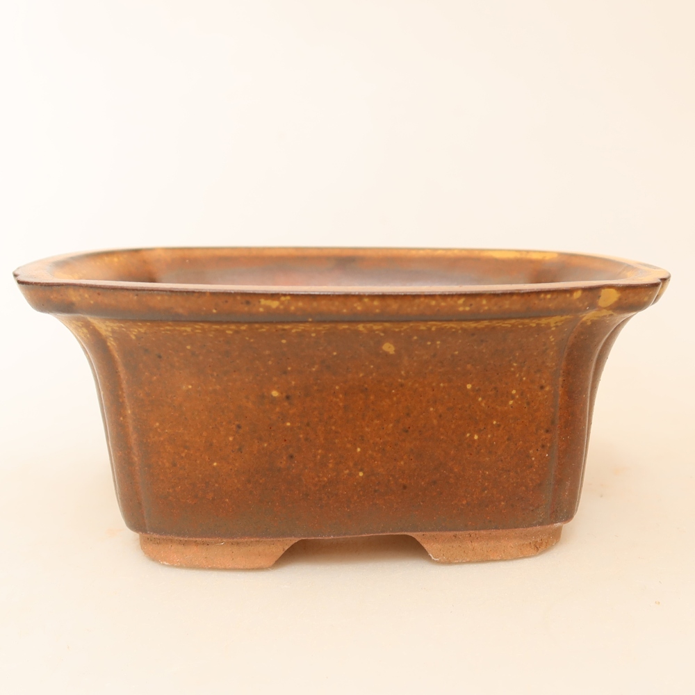Keramikschale  13 x 10,5 x 5,5 cm, Farbe: braun