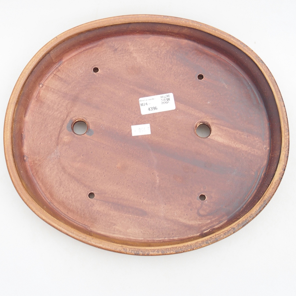 Bonsaischale aus Keramik 31 x 27 x 4 cm, braun