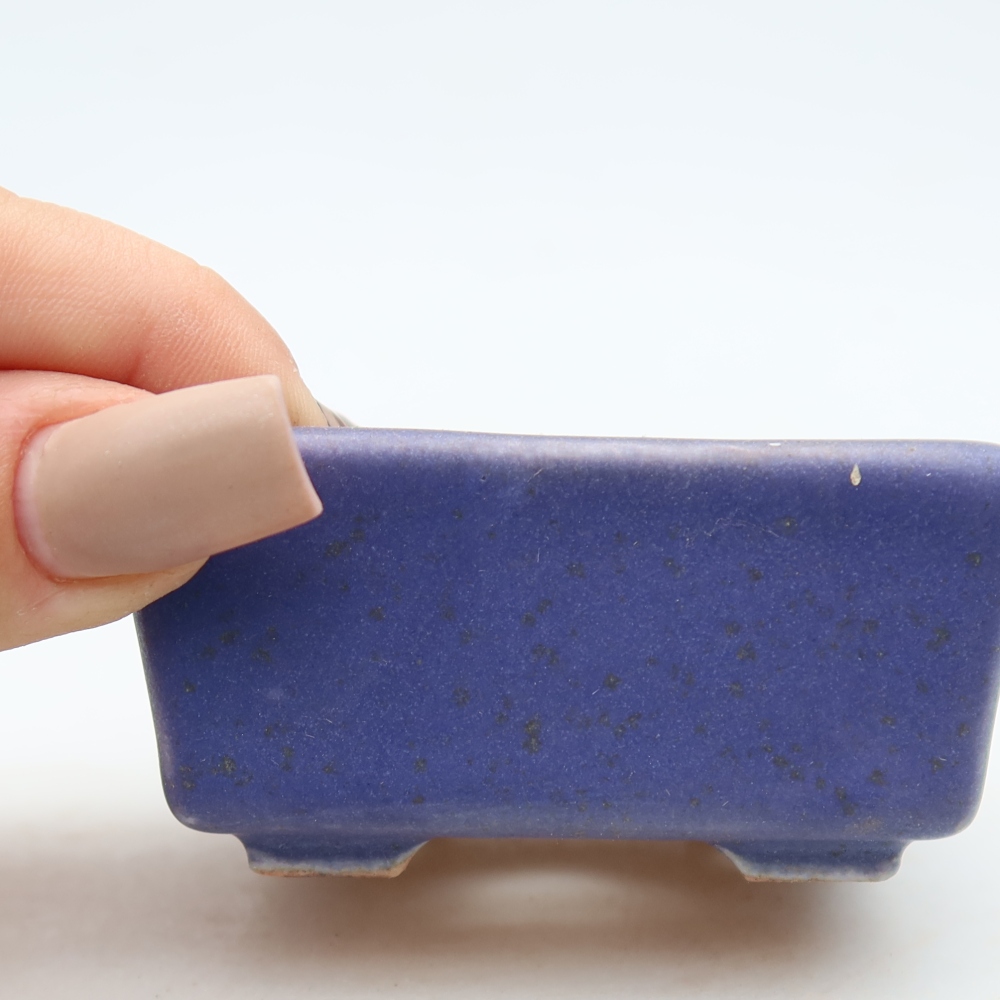 Keramik-Bonsai-Schale 7 x 7 x 3,5 cm, Farbe: Violett