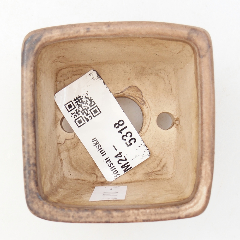 Bonsaischale aus Keramik 6 x 6 x 4,5 cm, rosa
