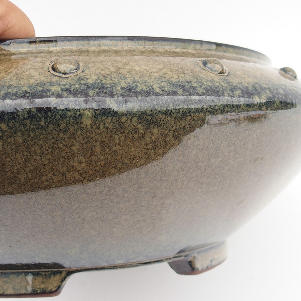 Schale 34 x 13 cm grau