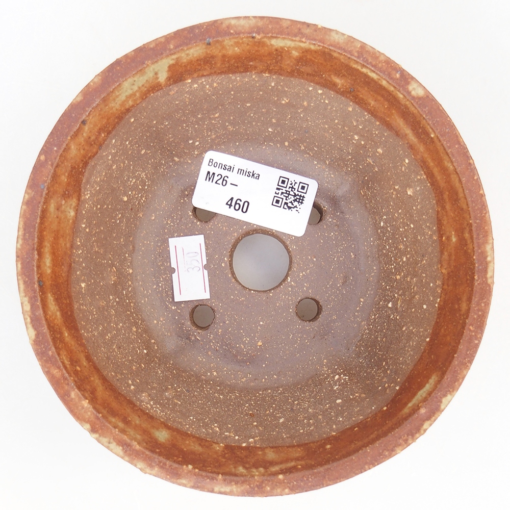 Bonsaischale aus Keramik 13,5 x 13,5 x 6,5 cm, braun